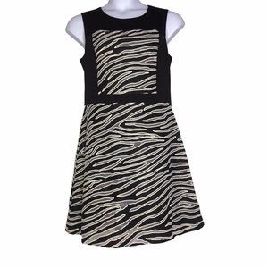 Kenneth Cole Dafny Fit N' Flare Zebra Dress 14